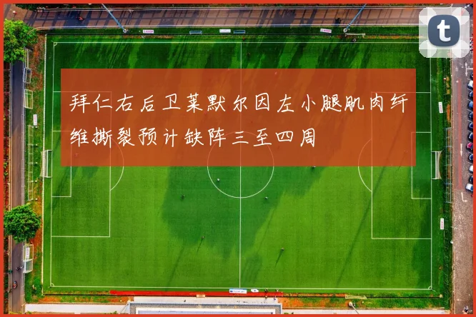 拜仁右后卫莱默尔因左小腿肌肉纤维撕裂预计缺阵三至四周